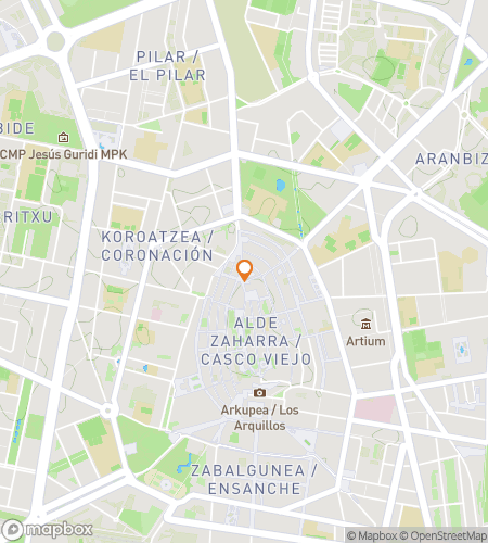 Map of scavenger hunt walking tour for Gasteiz the Day: Clues in the Green Capital