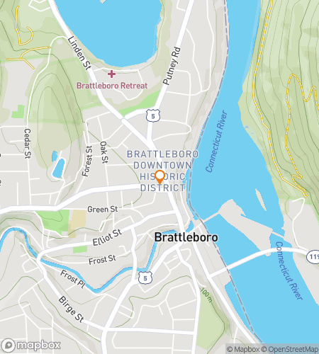 Brattleboro'nun Bountiful Bonanza Avı için hazine avı yürüyüş turu haritası