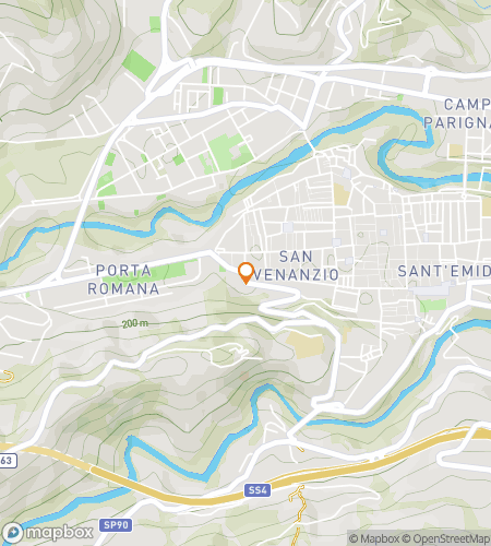 Map of scavenger hunt walking tour for Olive It Up: The Golden Ascoli Piceno Quest