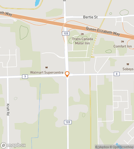 Map of scavenger hunt walking tour for Fort Erie: Crystal Sands & Lake Erie Skies