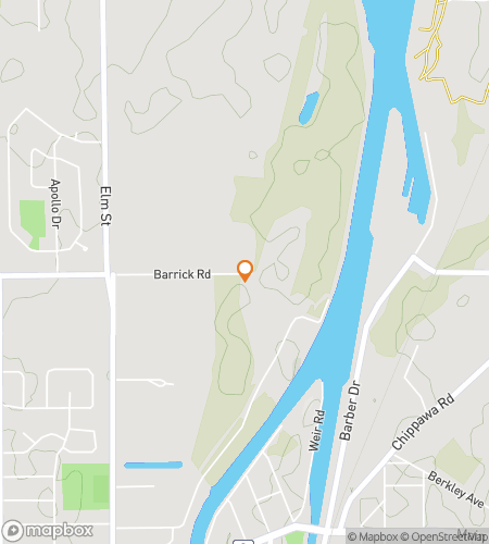 Map of scavenger hunt walking tour for Port Colborne Scavenger Hunt