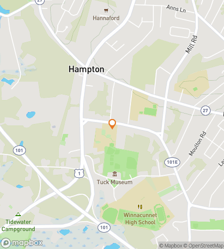 Hartă tur pietonal de vânătoare de comori pentru Hamptastic Downtown Dash