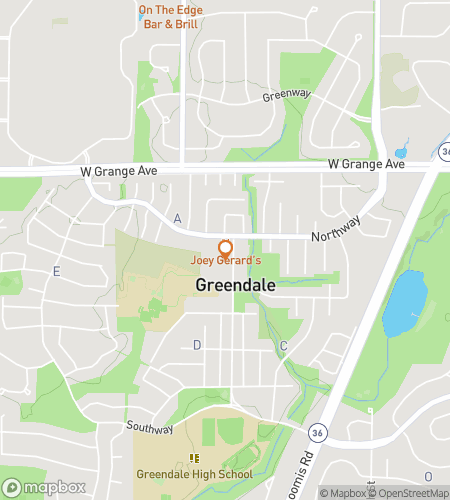 Hartă tur pietonal scavenger hunt pentru Greendale Giddy-Up Galore Hunt