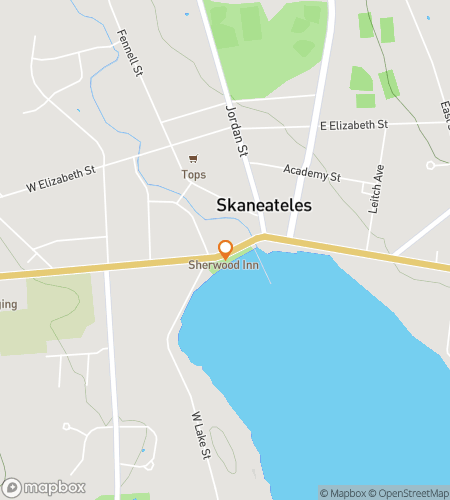 Map of scavenger hunt walking tour for Skaneat-This!: The Finger Lakes Discovery Hunt