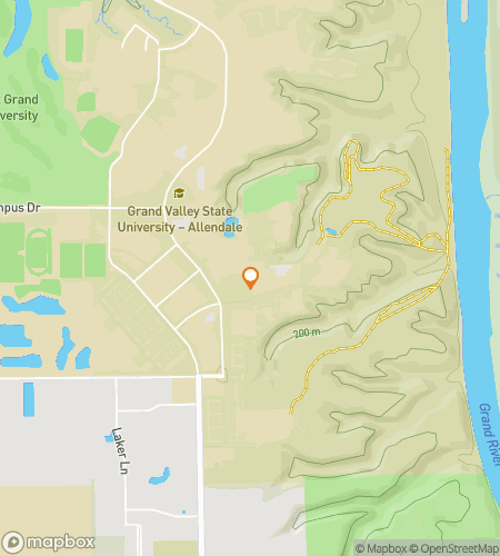 Map of scavenger hunt walking tour for Anchor’s Quest: GVSU Edition