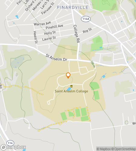 Karte der Schnitzeljagd-Walking-Tour f&uuml;r das Saint Anselm College