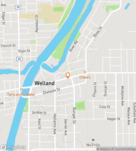 Map of scavenger hunt walking tour for All’s Welland That Ends Well: The Scenic Ontario Chase