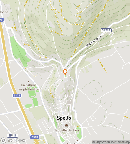 Map of scavenger hunt walking tour for Porta Venere to Properzio’s Towers: Riddle Run