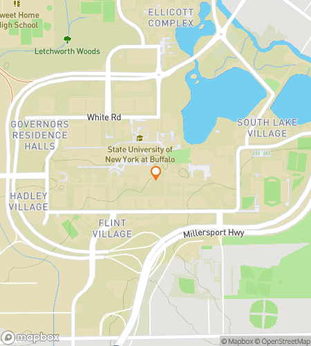 Map of scavenger hunt walking tour for University at Buffalo Hunt