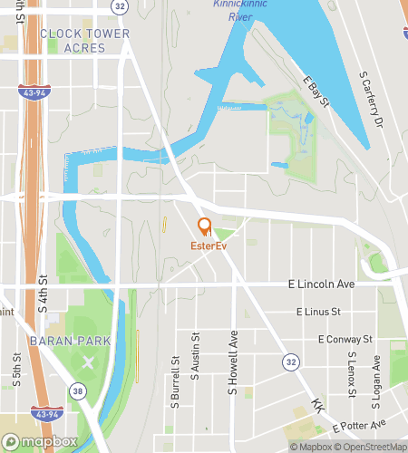 Map of scavenger hunt walking tour for Milwaukee's Key To Bree