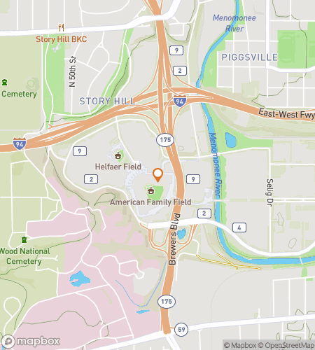 Map of scavenger hunt walking tour for West Allis Scavenger Hunt