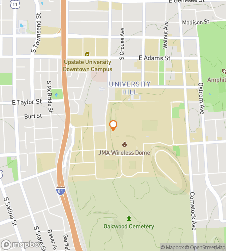 แผนที่ทัวร์เดินล่าสมบัติสำหรับ Rooting for ESF&colon; The Eco-Savvy Syracuse Campus Hunt