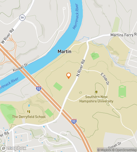 Karte der Schnitzeljagd-Wandertour f&uuml;r die Southern New Hampshire University Hunt