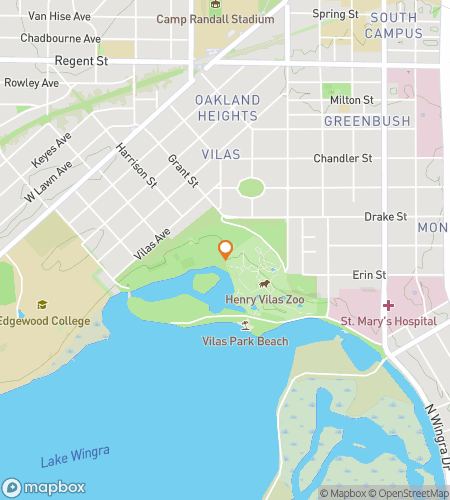 विलास पार्क हंट के लिए स्कैवेंजर हंट वॉकिंग टूर का नक्शा