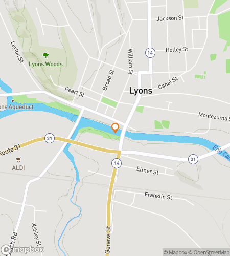 Map of scavenger hunt walking tour for Lyons Loony Locks Adventure