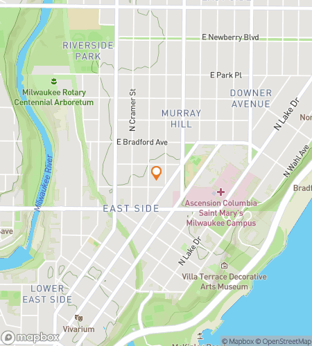 Hartă a turului pe jos cu scavenger hunt pentru Mecca Muralelor din Wisconsin