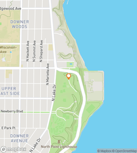 Map of scavenger hunt walking tour for Light the Way: A Lake Park Hunt