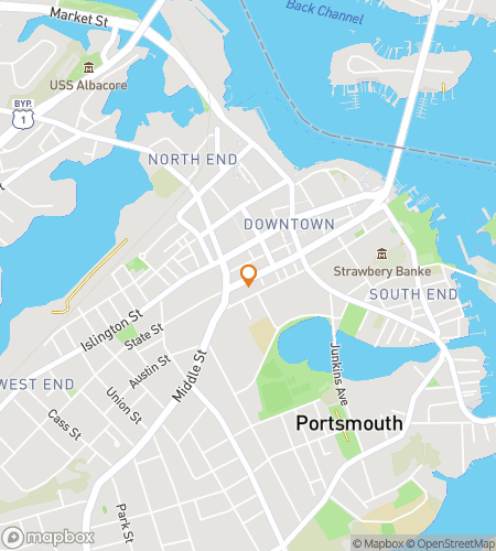 Map of scavenger hunt walking tour for Pretty Portsmouth Brilliant Tour