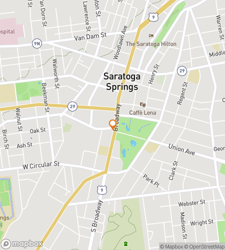 Karta &ouml;ver stadsvandring med skattjakt f&ouml;r Saratoga Springs New York Bar Hunt