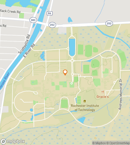 Map of scavenger hunt walking tour for Rochester Institute of Technology Hunt