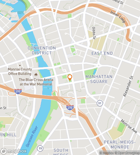 Map of scavenger hunt walking tour for Hidden ROCstars: Find the City’s Legends