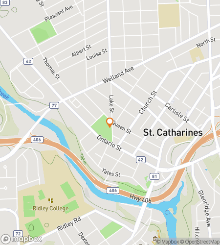 सेंट कैथरीन स्कैवेंजर हंट के लिए स्कैवेंजर हंट वॉकिंग टूर का नक्शा