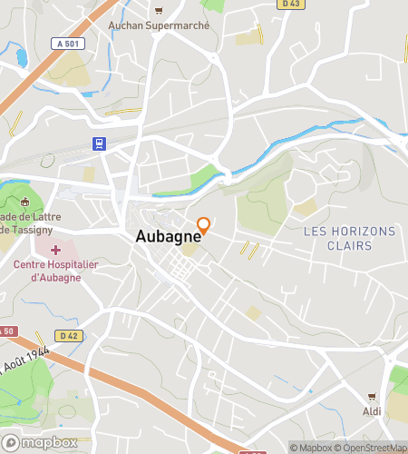 Map of scavenger hunt walking tour for Aubagne Art, Hills & Heritage Quest