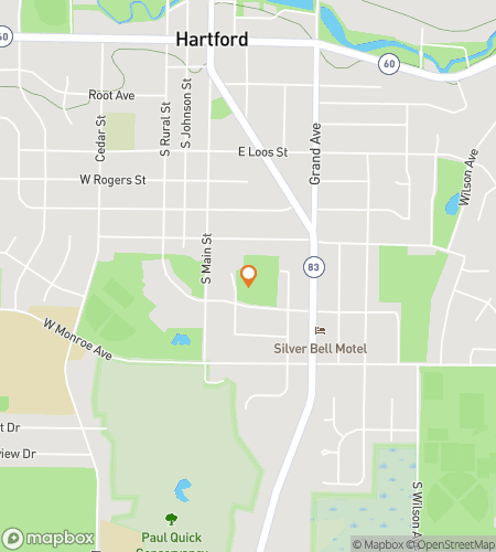 מפת סיור הליכה של חיפוש מטמון עבור חיפוש מטמון בהרטפורד