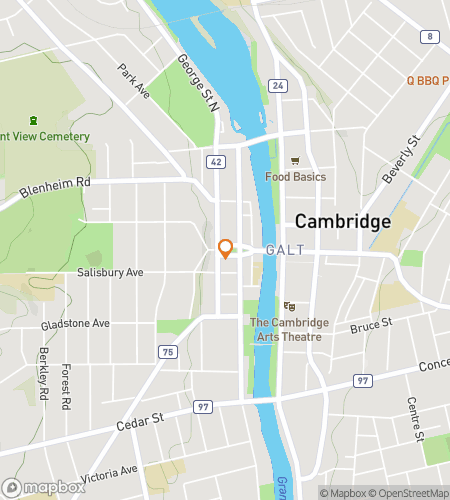 Map of scavenger hunt walking tour for The Cambridge Quest: Race Through the Historic Tri-City!