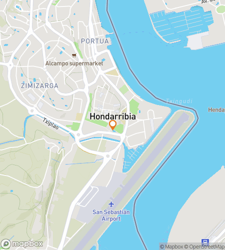 Map of scavenger hunt walking tour for Hondarribia Hidden Walls Hunt