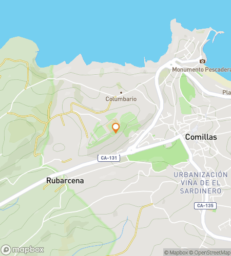 Mapa scavenger hunt pro pěší prohlídku Paláců a poutníků: Objevování Comillas