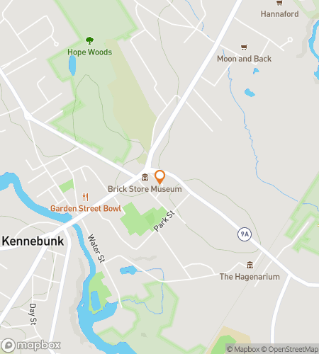Kart over skattejakt-g&aring;tur for Capes & Cake&colon; A Kennebunk Quest&period;