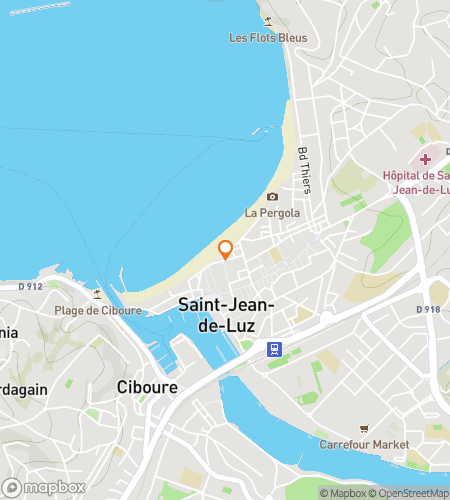 Map of scavenger hunt walking tour for Basque Breeze at Saint-Jean-de-Luz