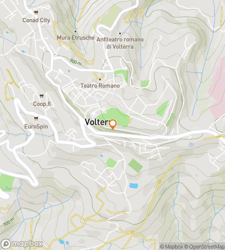 Map of scavenger hunt walking tour for Volt-age High: The Volterra Hunt