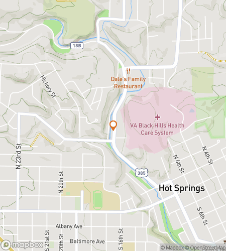 Map of scavenger hunt walking tour for Soakin‘ Springs Scavenger Spree