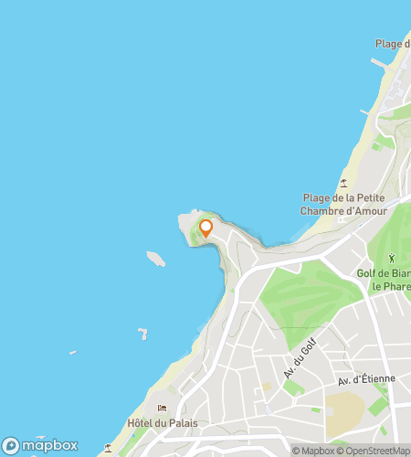 Map of scavenger hunt walking tour for Biarritz and Pieces: A Glamorous Quest by the Sea