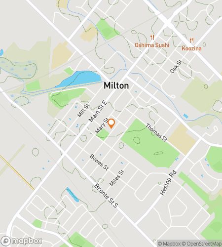 מפת סיור הליכה של חיפוש אוצרות עבור חיפוש אוצרות במילטון