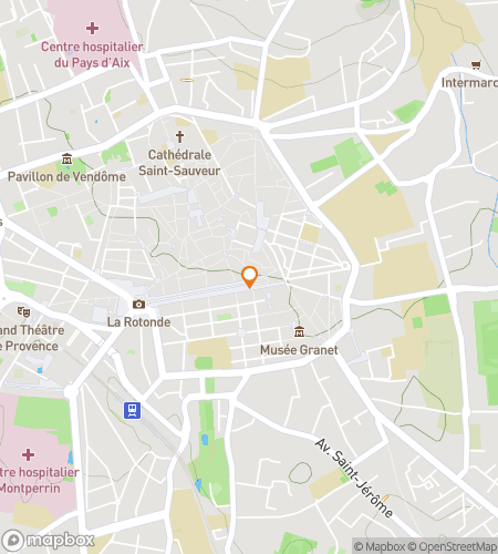 Map of scavenger hunt walking tour for  Aix-en-Provence Scavenger Hunt