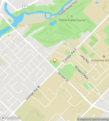 University of Guelph Hunt için hazine avı yürüyüş turu haritası