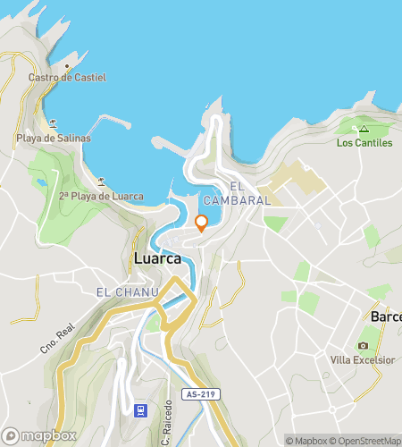 Map of scavenger hunt walking tour for Don't Get Pier Pressured: The Grand Downtown Luarca Quest!
