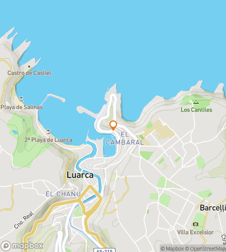 Χάρτης περιήγησης με τα πόδια κυνηγιού θησαυρού για το Luarcas Loot Quest