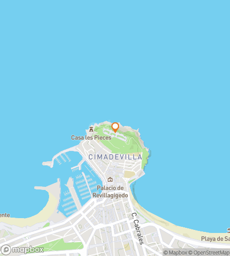 Map of scavenger hunt walking tour for Gij-on the Move: The Coastal Asturias Chase