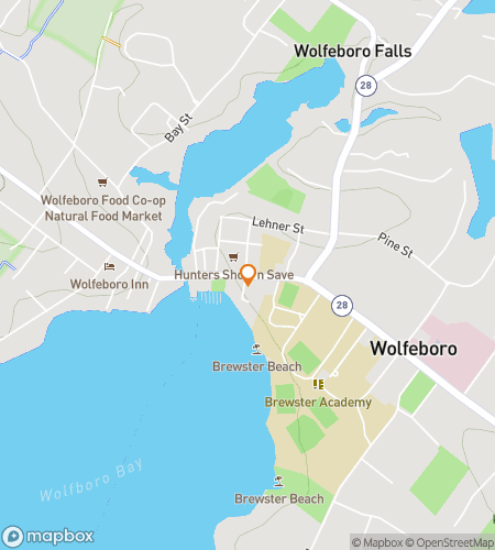 Map of scavenger hunt walking tour for Wolfeboro New England Charm & Cottage-Lane Ramble