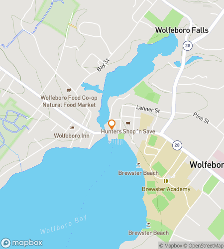 Mapa do passeio a p&eacute; de ca&ccedil;a ao tesouro para Granite & Glimmer&colon; A Busca pelo Patrim&ocirc;nio de Wolfeboro