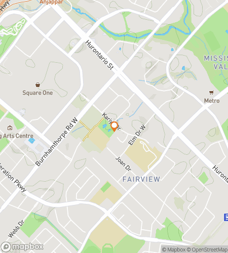 Kart over skattejakt-g&aring;tur for Mississ-Wow&excl; Utforsker Mississauga