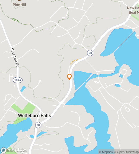 Karte der Schnitzeljagd-Walking-Tour f&uuml;r Wolfeboro New England Charm & Cottage-Lane Ramble