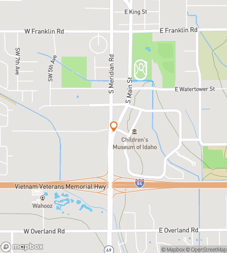 Map of scavenger hunt walking tour for Right on Point in Meridian&excl;