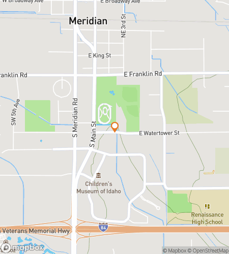 Map of scavenger hunt walking tour for Right on Point in Meridian!