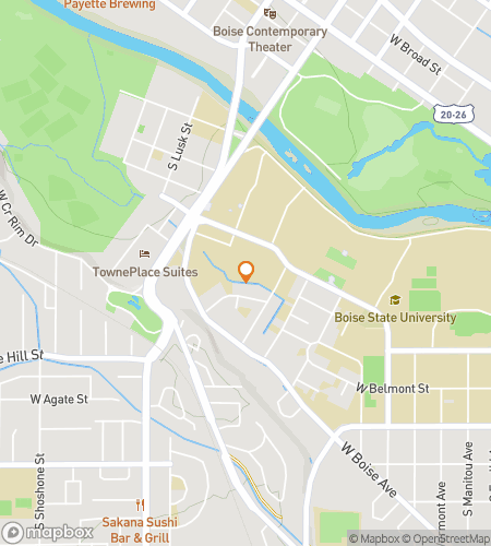 Térkép kincskereső sétaúthoz a Boise State University Hunt-hoz