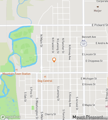 Hartă a turului pe jos cu vânătoare de comori pentru „Pleasant Puzzles & Pursuits”